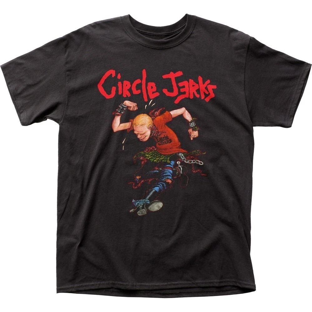 Circle Jerks Skank Man Mens T Shirt Rock And Roll Music Classic Band Tee Black